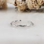 Heliophilia Silver Anillo de Plata de Ley 925 Ajustable